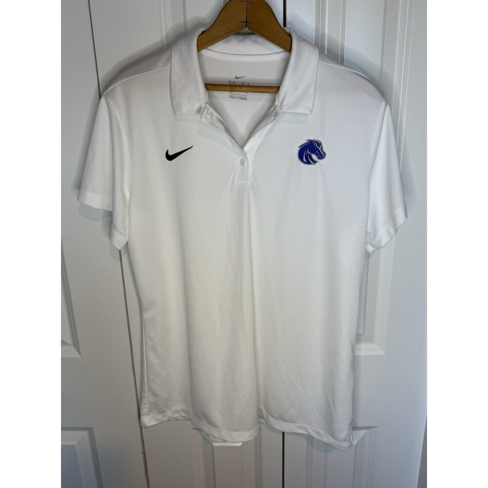 Nike Dri-FIT Boise State Broncos women's polo shirt Size XL White